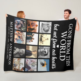 Cobertor De Velo Colagem de Fotos em Memória