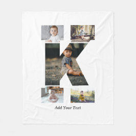 Cobertor De Velo Colagem de Fotos em Preto e Branco K