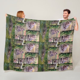 Cobertor De Velo Colagem de Fotos Hippo,