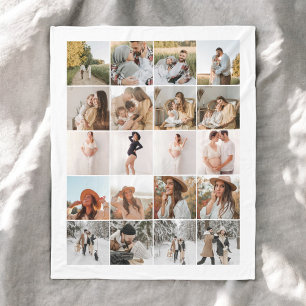 Cobertor De Velo Colagem de Fotos Moderna 20