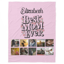 Colagem de Fotos Nome Melhor Mãe de Sempre Tipogra