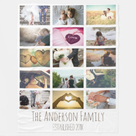 Cobertor De Velo Colagem de Fotos Personalizada