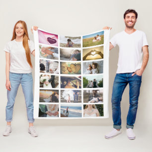 Cobertor De Velo Colagem de Fotos Personalizada