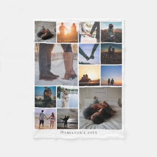 Cobertor De Velo Colagem de Fotos Personalizada