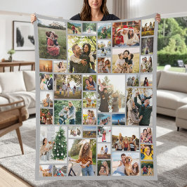 Cobertor De Velo Colagem de Fotos Personalizada 42