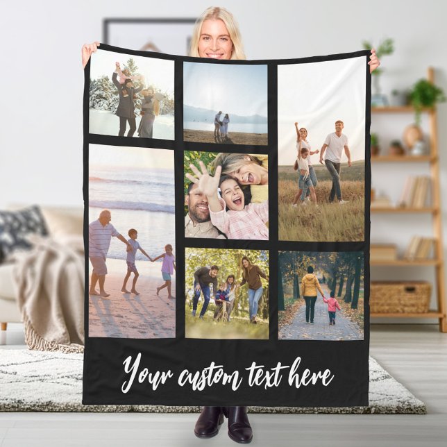 Cobertor De Velo Colagem de Fotos Personalizada 7 (Criador carregado)
