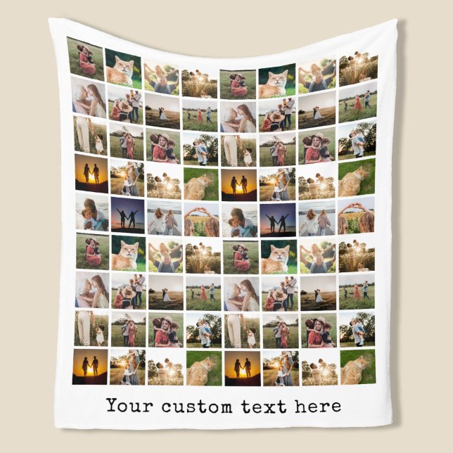 Cobertor De Velo Colagem de Fotos Personalizada 72 (Criador carregado)