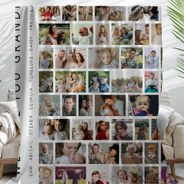 Cobertor De Velo Colagem de Fotos Personalizada Branca 54