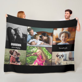 Cobertor De Velo Colagem de Fotos Personalizada da Família para a V