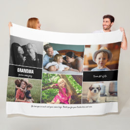 Cobertor De Velo Colagem de Fotos Personalizada da Família para a V