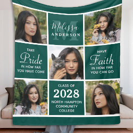 Cobertor De Velo Colagem de Fotos Personalizada do Formando 5