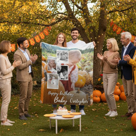 Cobertor De Velo Colagem de Fotos Personalizada Nome de Aniversário