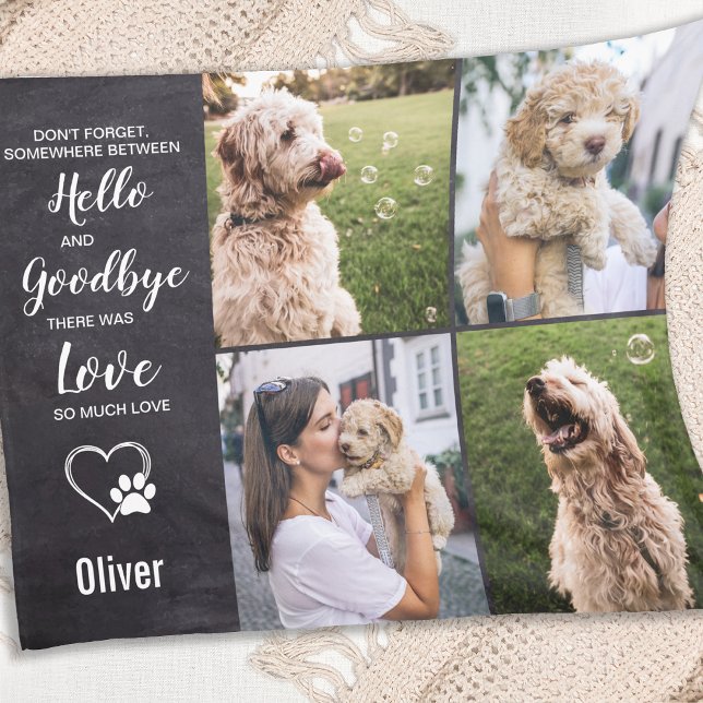 Cobertor De Velo Colagem de Fotos Pet Pet Memorial Keepape (Criador carregado)