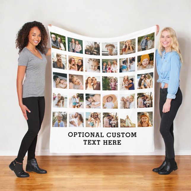 Cobertor De Velo Colagem de Fotos Simples 30 Imagem Personalizada (Criador carregado)