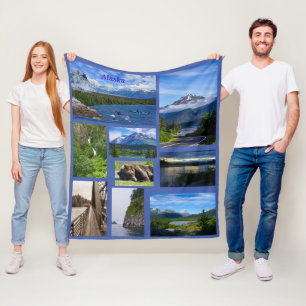 Cobertor De Velo Colagem do Alasca