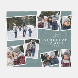 Cobertor De Velo Colagem familiar 7 foto personalizada moderna