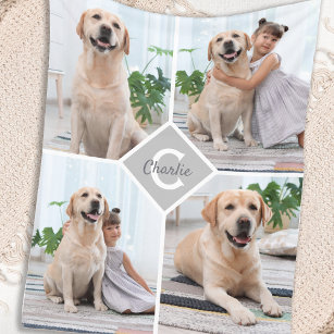 Cobertor De Velo Colagem Fotográfica Moderna do Cão Pet 4