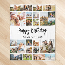 Colagem Personalizada de Aniversário 24 Fotos