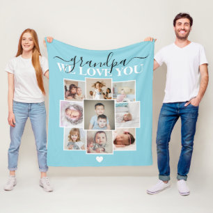 Cobertor De Velo Colagem Personalizada de Foto e Texto 9