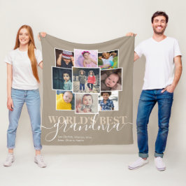 Cobertor De Velo Colagem Personalizada de Foto e Texto 9