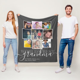 Cobertor De Velo Colagem Personalizada de Foto e Texto 9