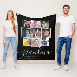 Cobertor De Velo Colagem Personalizada de Foto e Texto 9