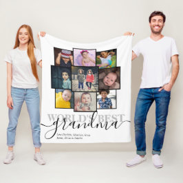 Cobertor De Velo Colagem Personalizada de Foto e Texto 9