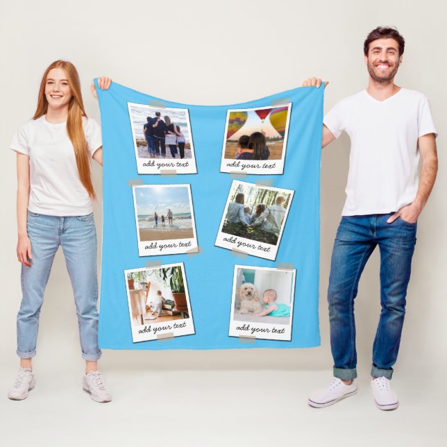 Cobertor De Velo Colagem Personalizada de Fotografias da Família 6  (In Situ)