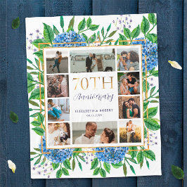 Cobertor De Velo Colagem Personalizada de Fotos do Aniversário do H