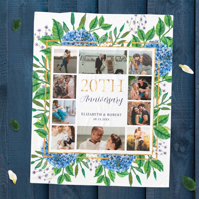 Cobertor De Velo Colagem Personalizada de Fotos do Aniversário do H (Criador carregado)