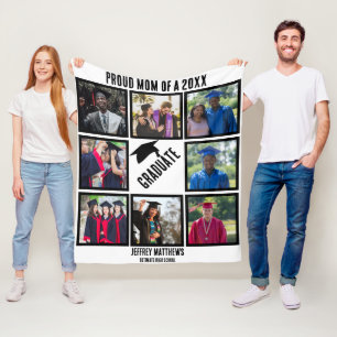 Cobertor De Velo Colagem Personalizada de Fotos Orgulhosas da Mãe d