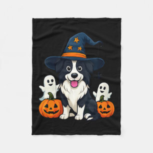 Cobertor De Velo Colar de Halloween de Cachorro Border Collie Femin
