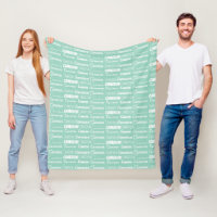 Colar de Nome Personalizado Verde Mar Chic