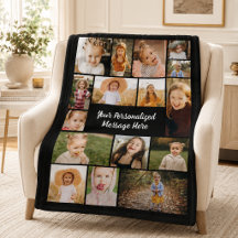 Colar Moderno Personalizado de 16 Fotos em Cor Per