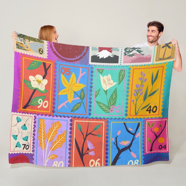 Cobertor De Velo Coleção de Carimbos Aleatórios Falso Masterícula (In Situ)