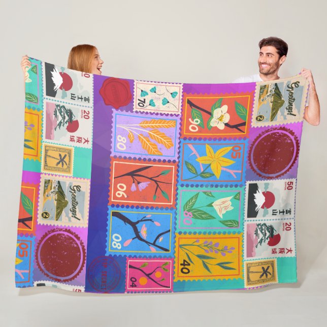 Cobertor De Velo Coleção de Carimbos Aleatórios Falso Masterícula (In Situ)