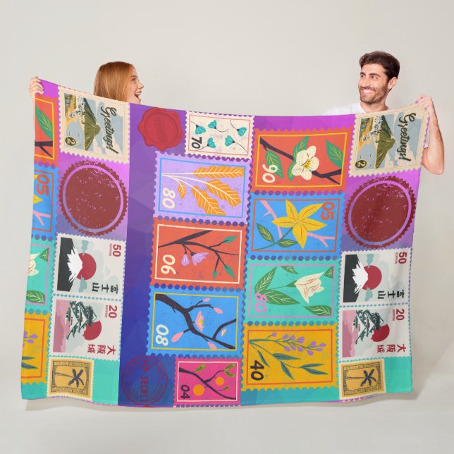 Cobertor De Velo Coleção de Carimbos Aleatórios Falso Masterícula (In Situ)