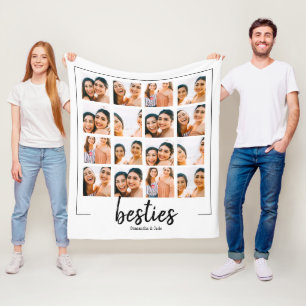Cobertor De Velo coleção de fotos personalizada Bestie bestFriel 