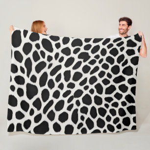 Cobertor De Velo Coleção de Leopardo Branco de Luxo Popular Elegant
