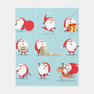 Cobertor De Velo Coleção de natal santa claus