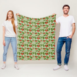 Cobertor De Velo Coleção de padrões da fruta - Morangos