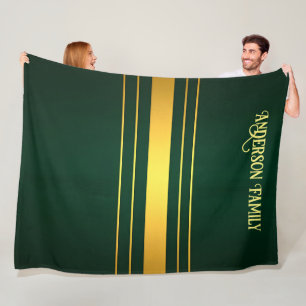 Cobertor De Velo Coleção de Textura Dourada de Luxo Verde Trendy