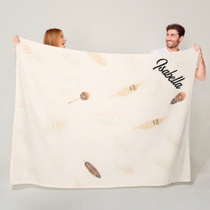 Cobertor De Velo Coleção Luxuosa Boho Popular Feathers