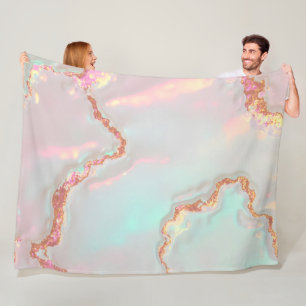 Cobertor De Velo Coleção Luxuosa Moderna Rosa Bege Suave Dourado Ve