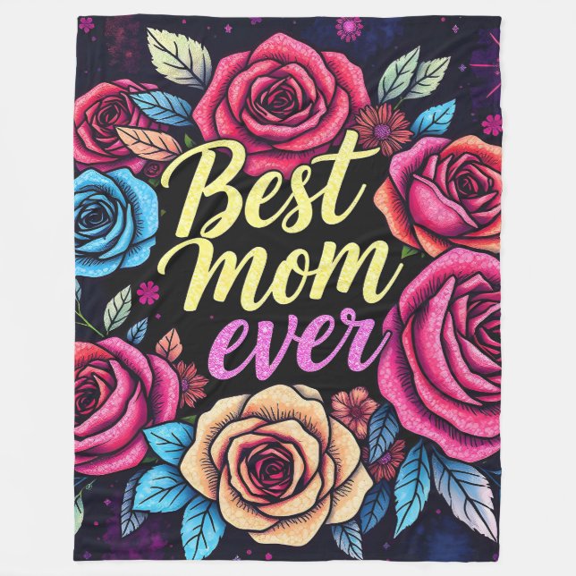 Cobertor De Velo Coleção Popular Floral de Luxo (Frente)