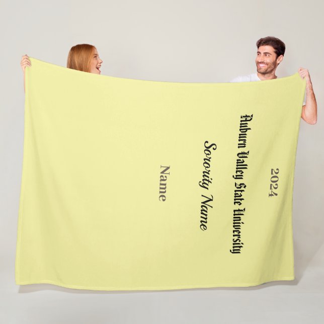 Cobertor De Velo Colégio Personalizar o Fleece Blanket (In Situ)