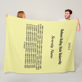 Cobertor De Velo Colégio Personalizar o Fleece Blanket