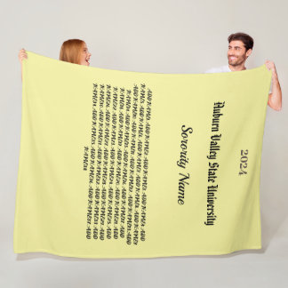 Cobertor De Velo Colégio Personalizar o Fleece Blanket