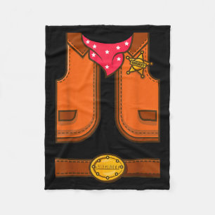 Cobertor De Velo Colete de Cowboy Simples de Xerife Western Engraça