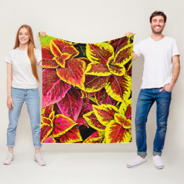 Cobertor De Velo Coleus Leaf Burst Design